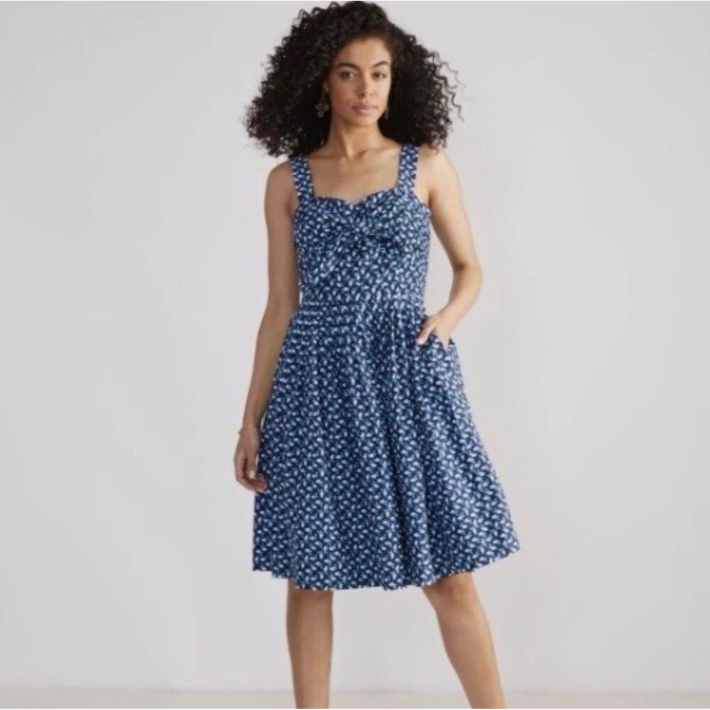 Vineyard Vines Dress Kentucky Derby Julep Print Pleated Preppy Luxury Women's 2